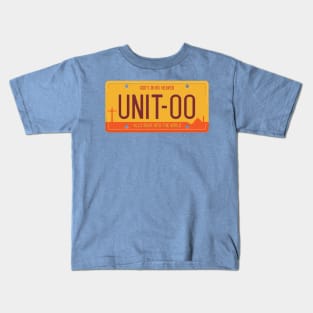 Unit 00 [Yellow] License Plate Kids T-Shirt